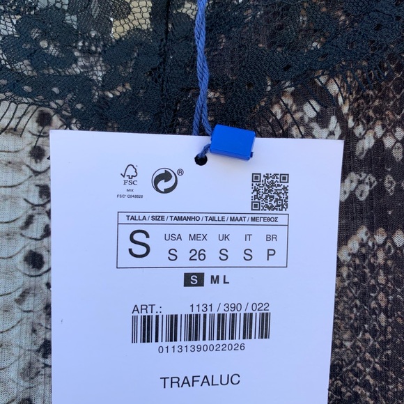 ✖️SOLD✖️ NWT | ZARA Snake-print Camisole Tank - Picture 9 of 10